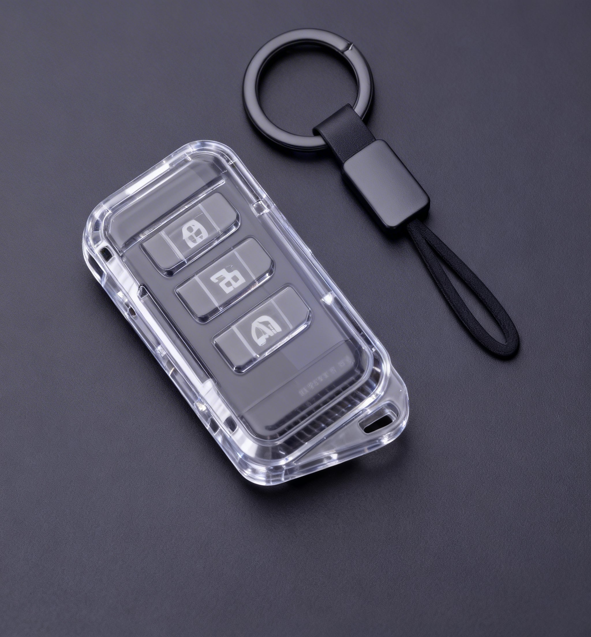 Alloy Key Fob Case [Polar Silver] Includes: Keyring
